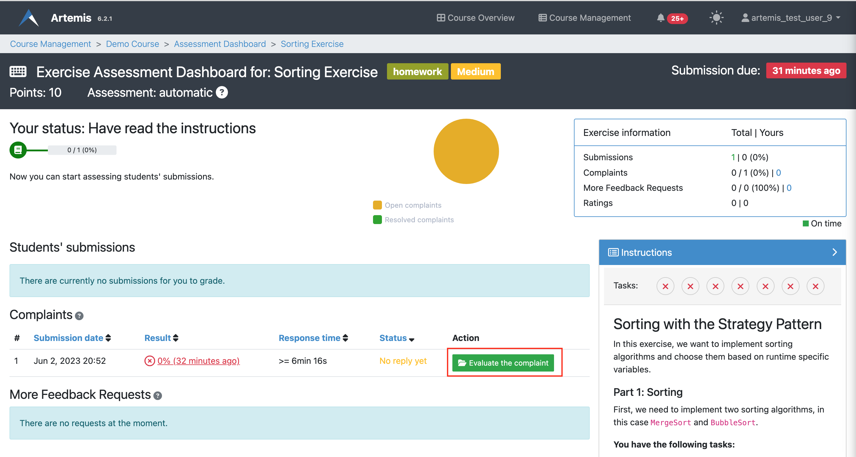 Exercise Dashboard