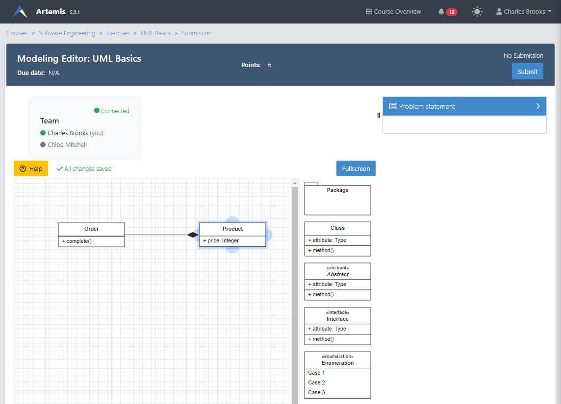 Live modeling editor