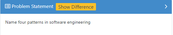 Updated Problem Statement in the Normal View