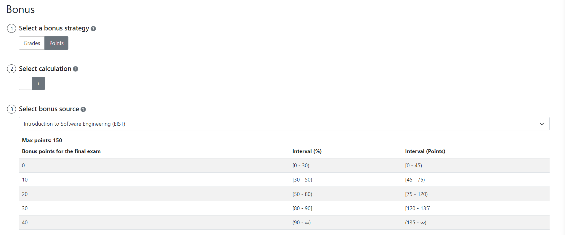Bonus Options Edit Mode