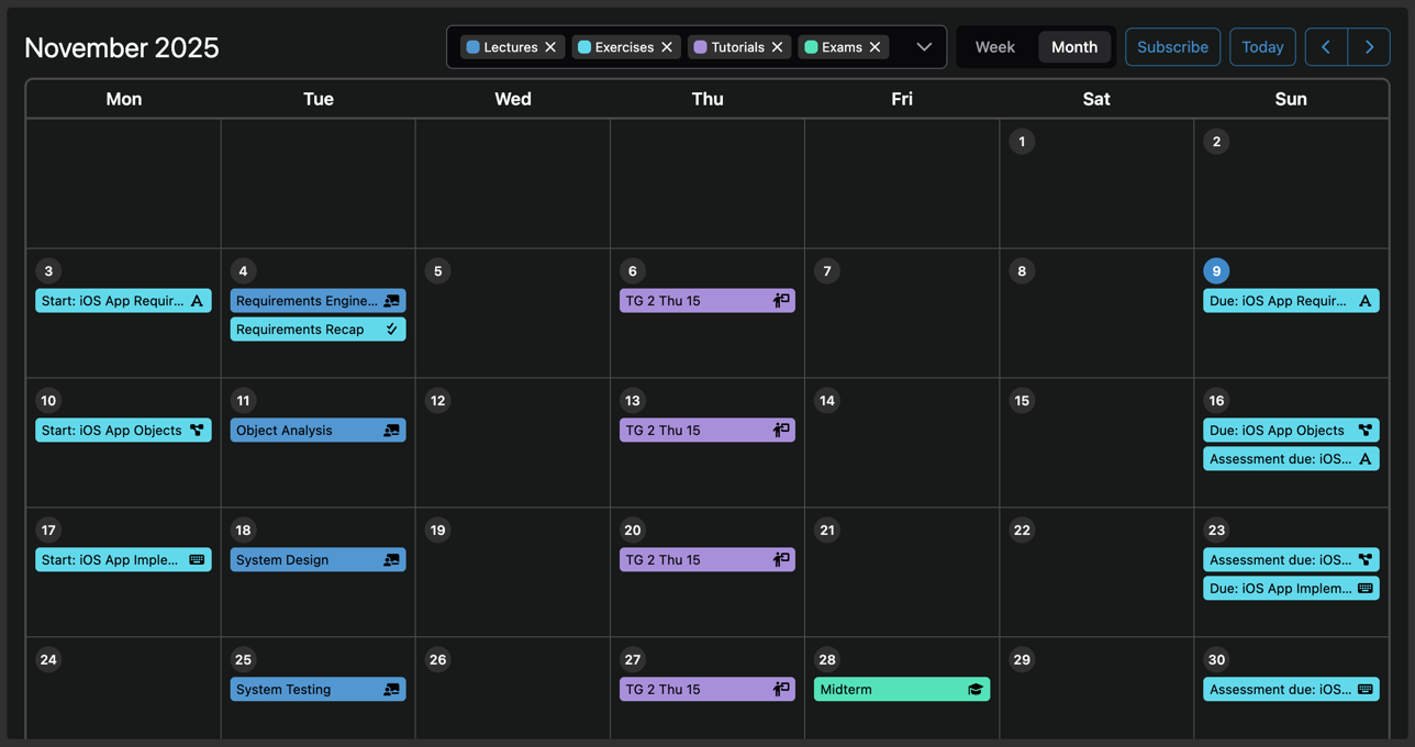 Month Presentation for Large Devices