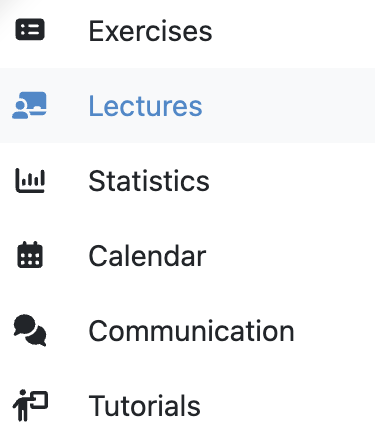 Lectures Menu