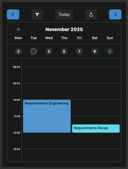 Day Presentation for Small Devices