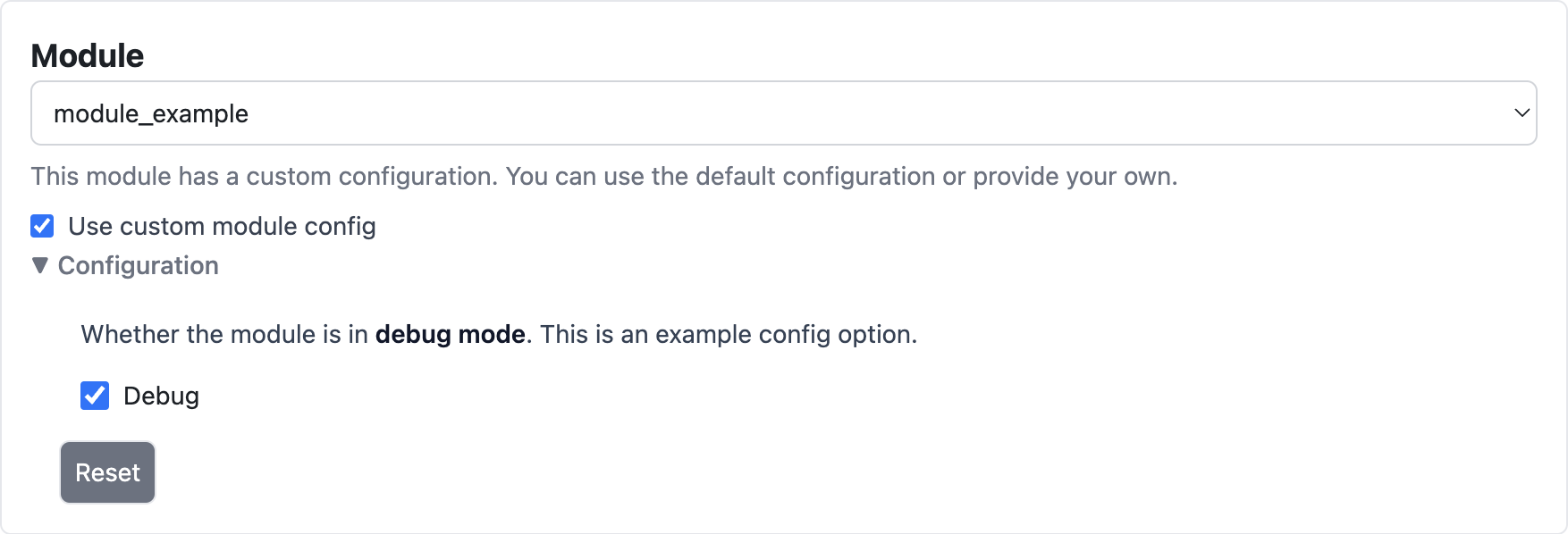 Module Requests: Select Module Interface of the Athena
Playground