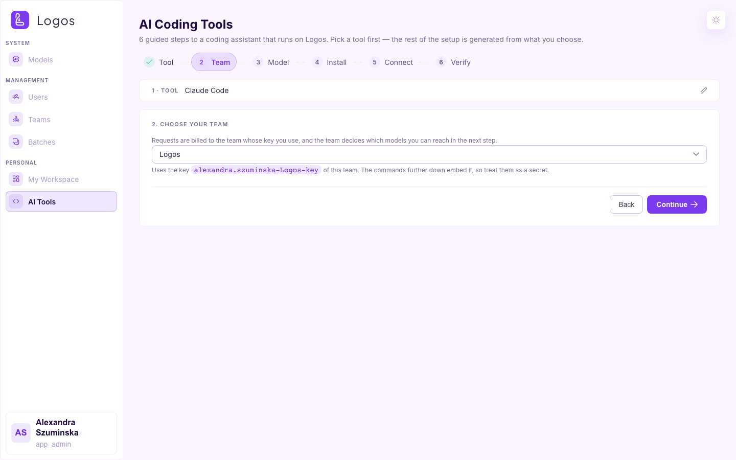 AI Tools — choose team