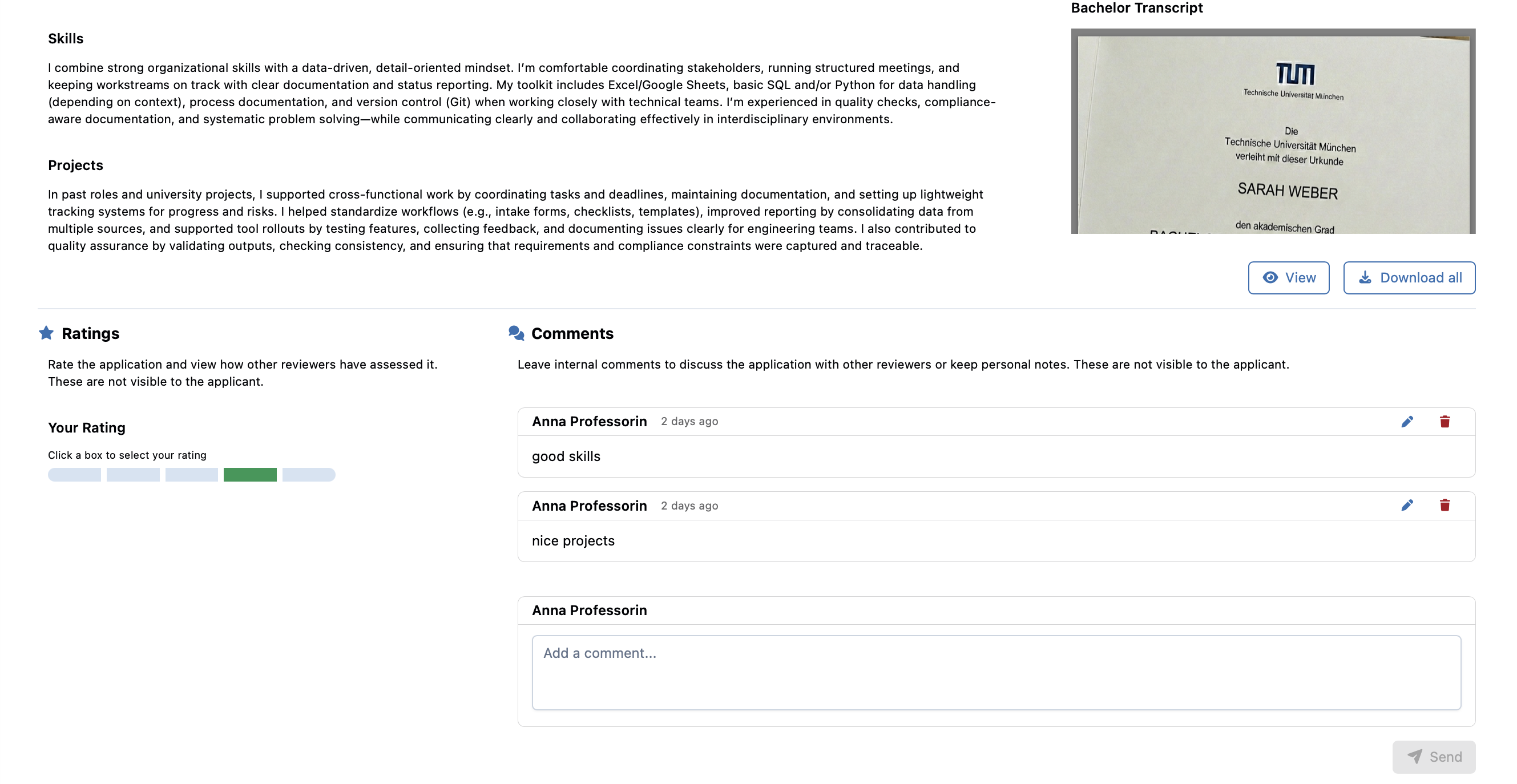 Application Review Page 2